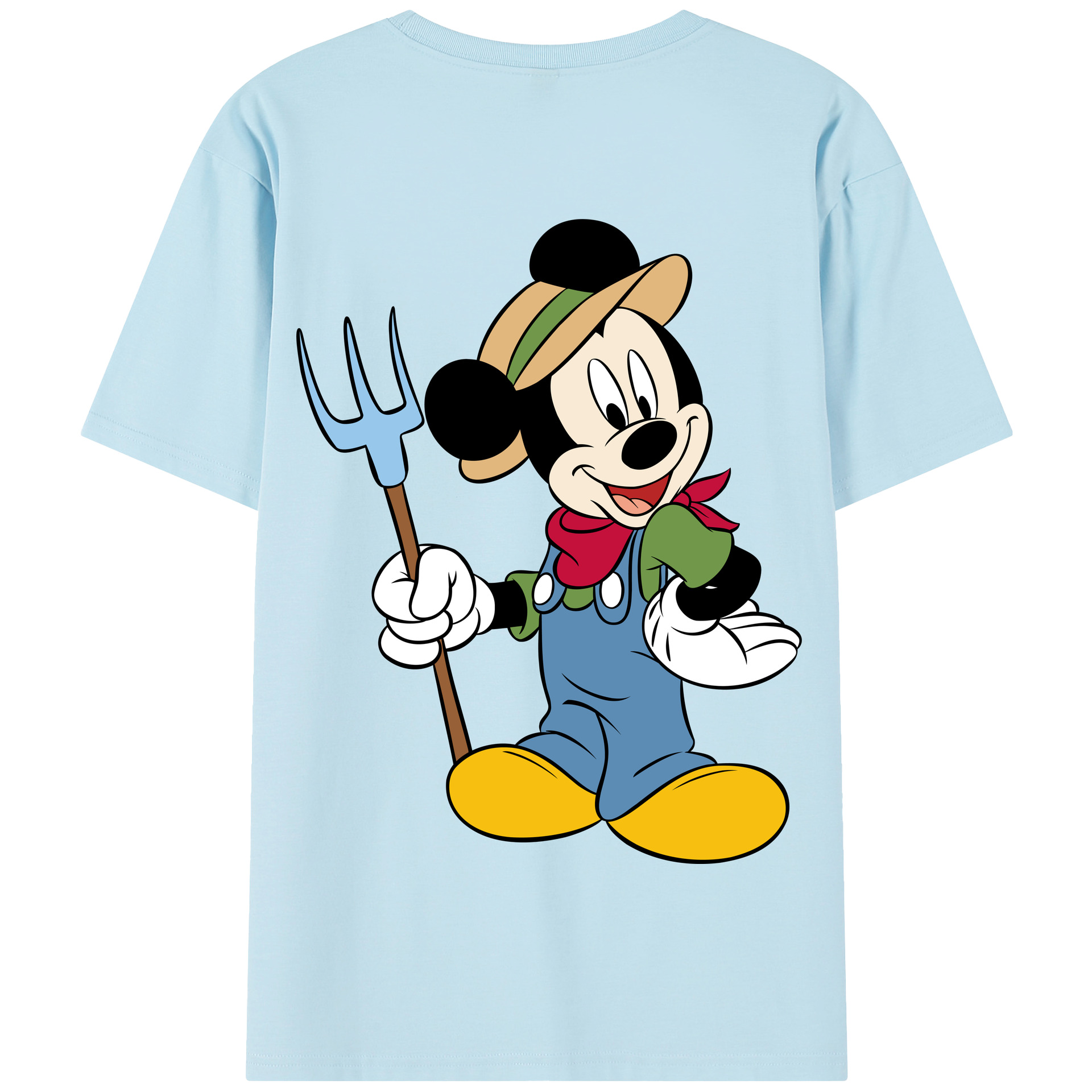 （画像用） ミッキーマウス Mickey Mouse 綿100％半袖Tシャツ（背面プリント）